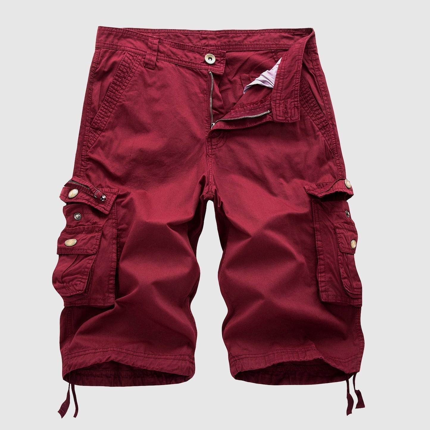 Knælange cargoshorts til mænd