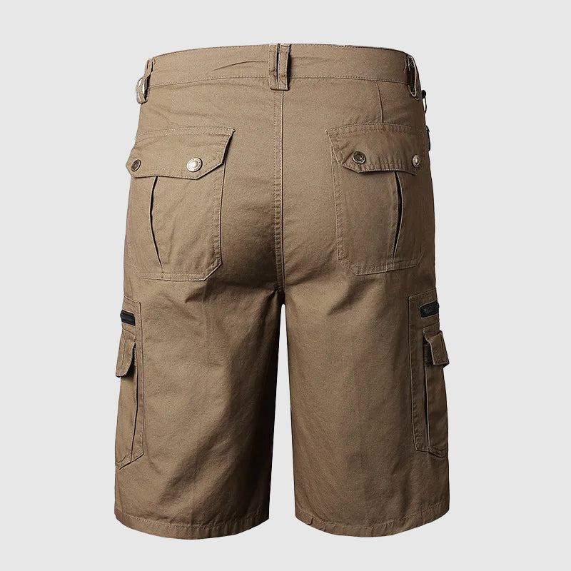 Knælange cargoshorts til mænd