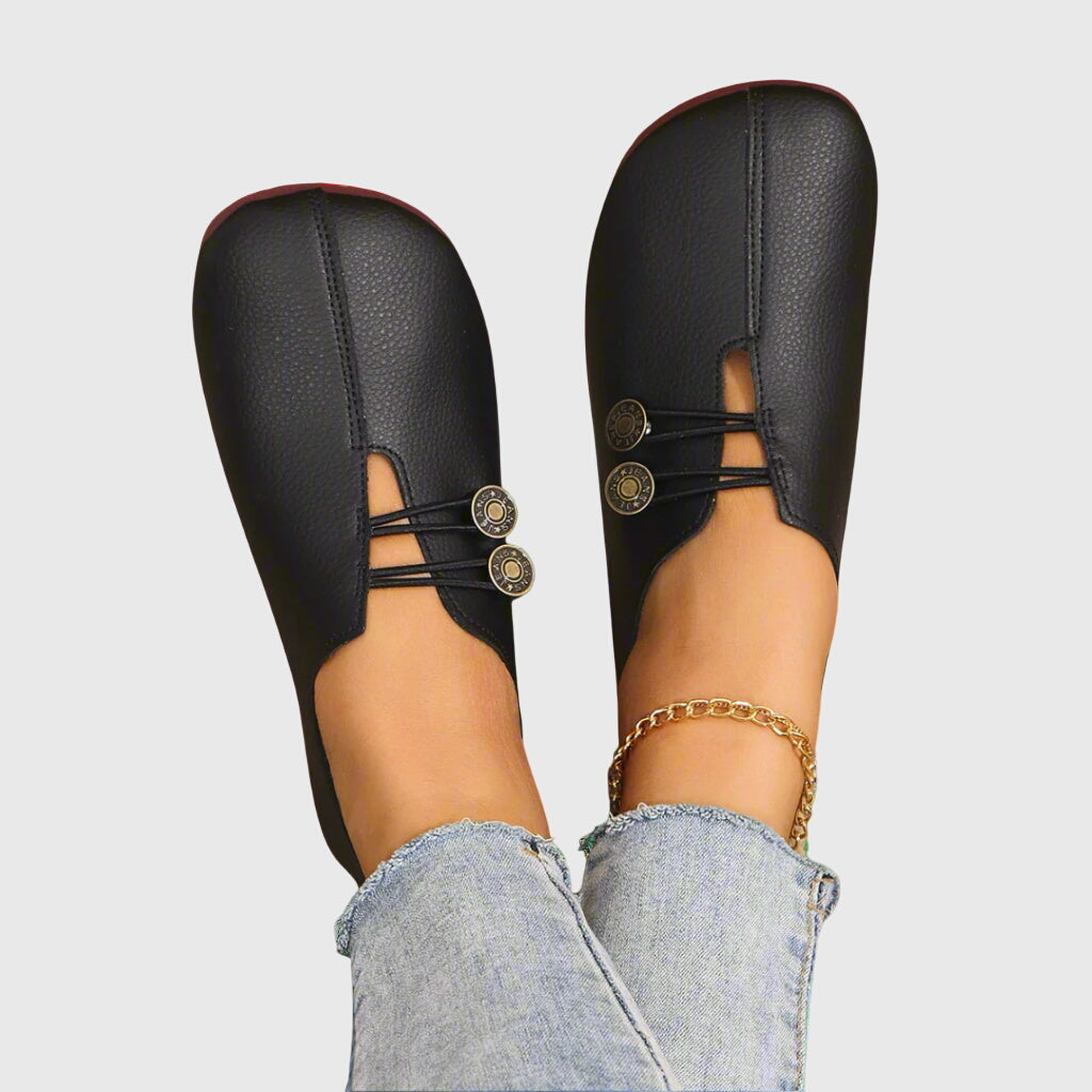 Komfortable flade slip-on-sko til damer