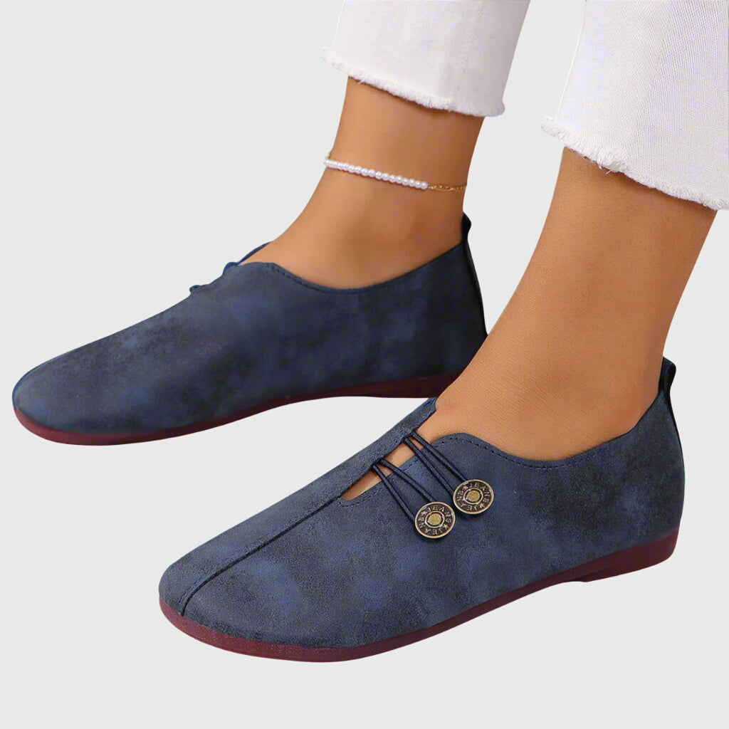 Komfortable flade slip-on-sko til damer