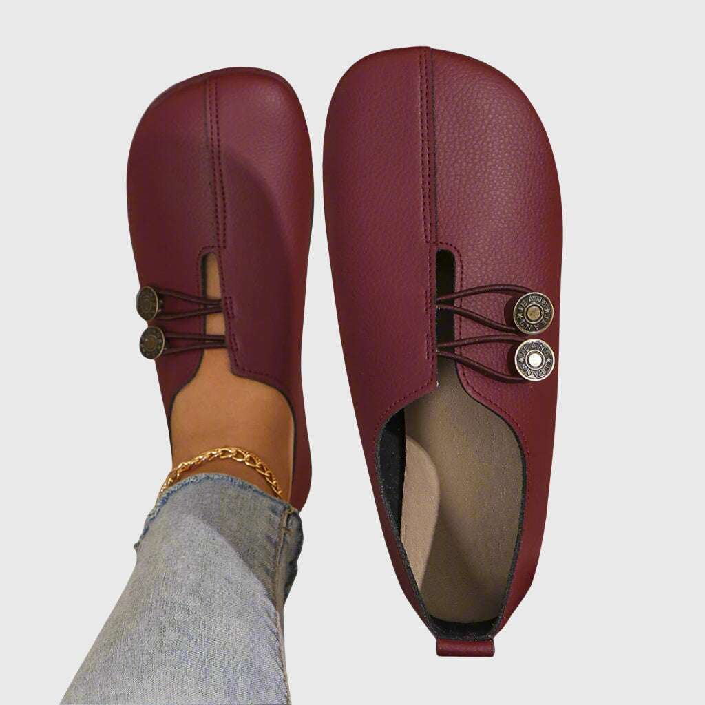 Komfortable flade slip-on-sko til damer