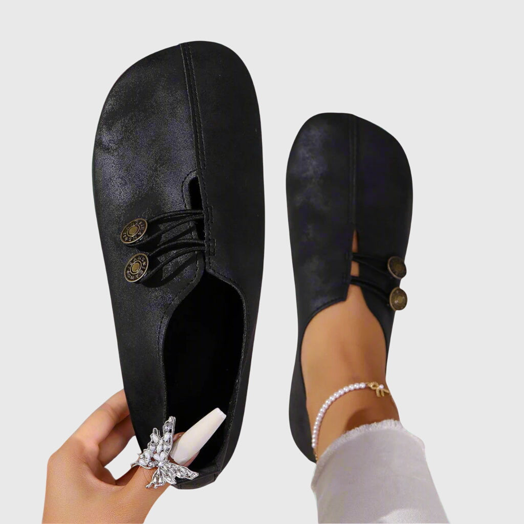 Komfortable flade slip-on-sko til damer