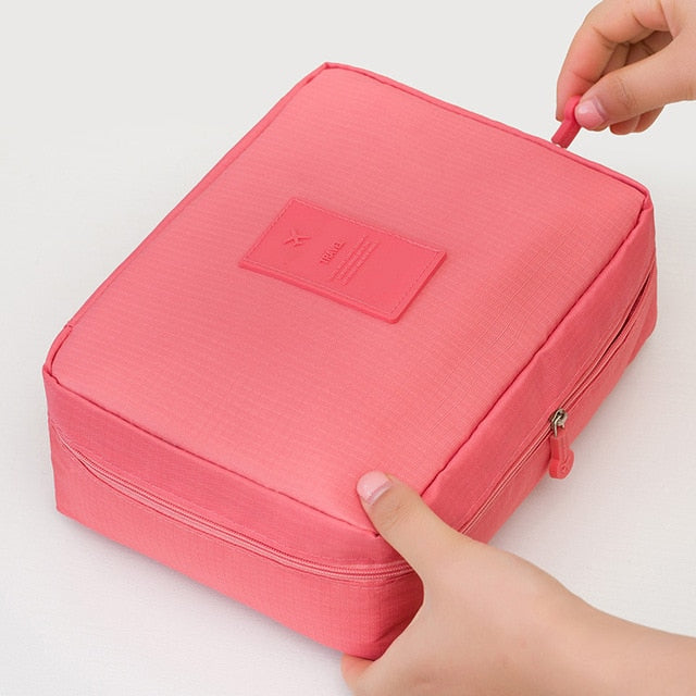 Kompakt vandtæt makeup-rejseorganiser