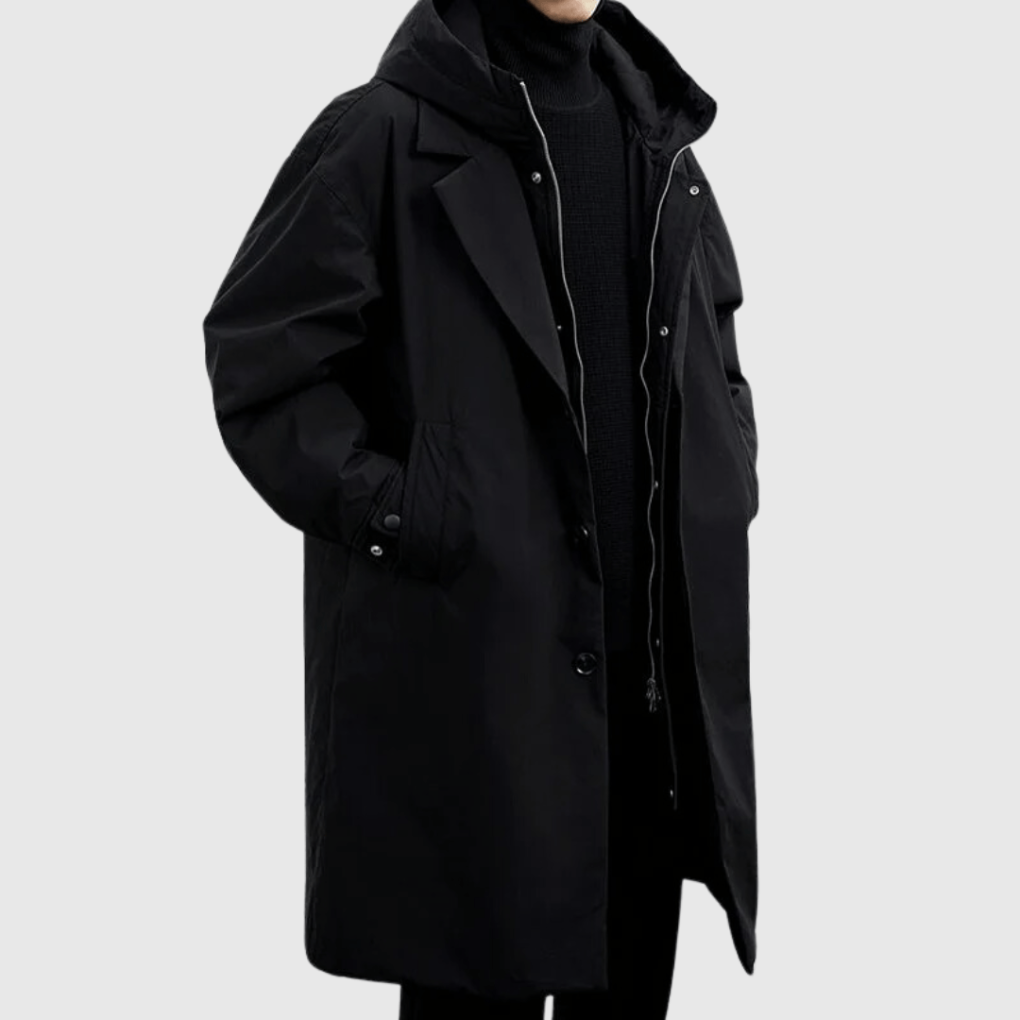 Konvertibel trenchcoat til mænd
