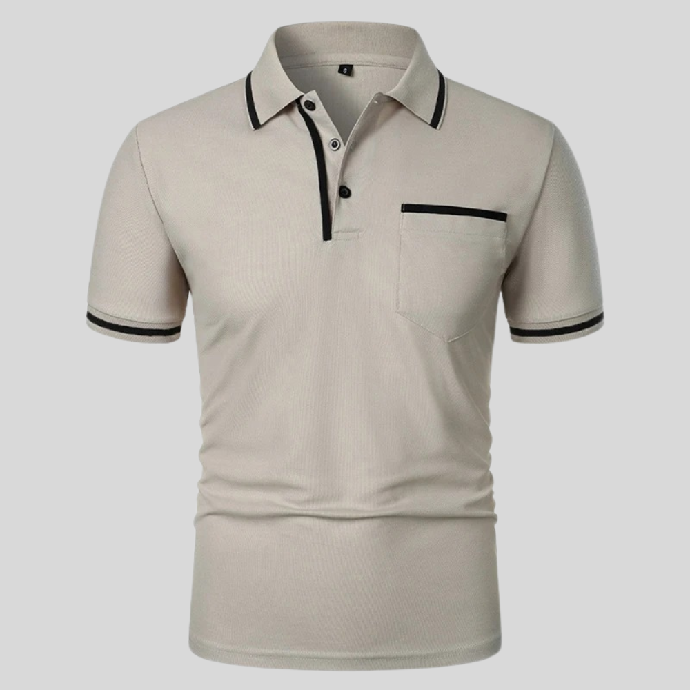 Kortærmet herrepoloshirt med lomme