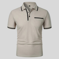 Kortærmet herrepoloshirt med lomme