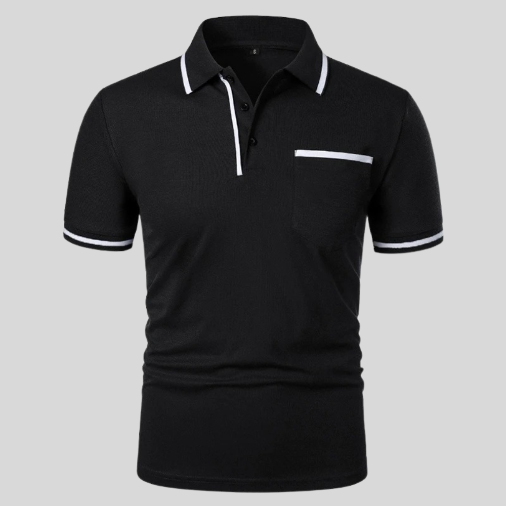 Kortærmet herrepoloshirt med lomme