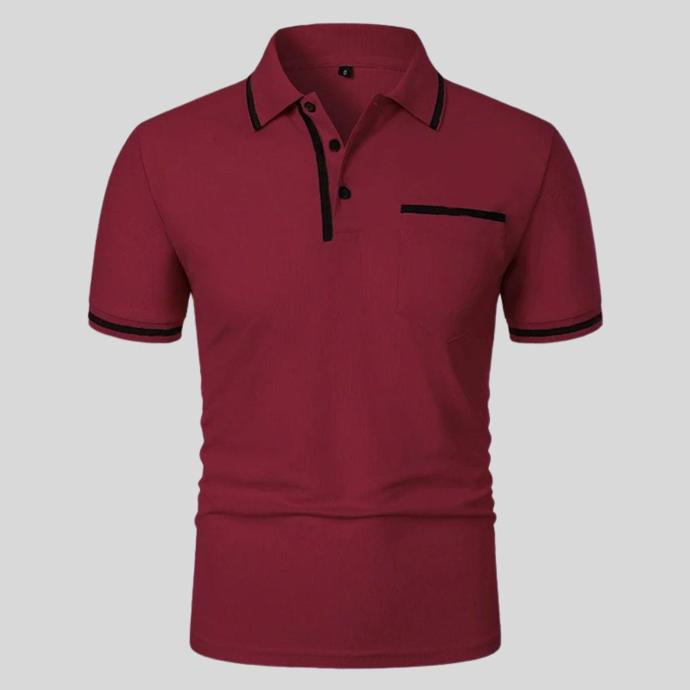Kortærmet herrepoloshirt med lomme