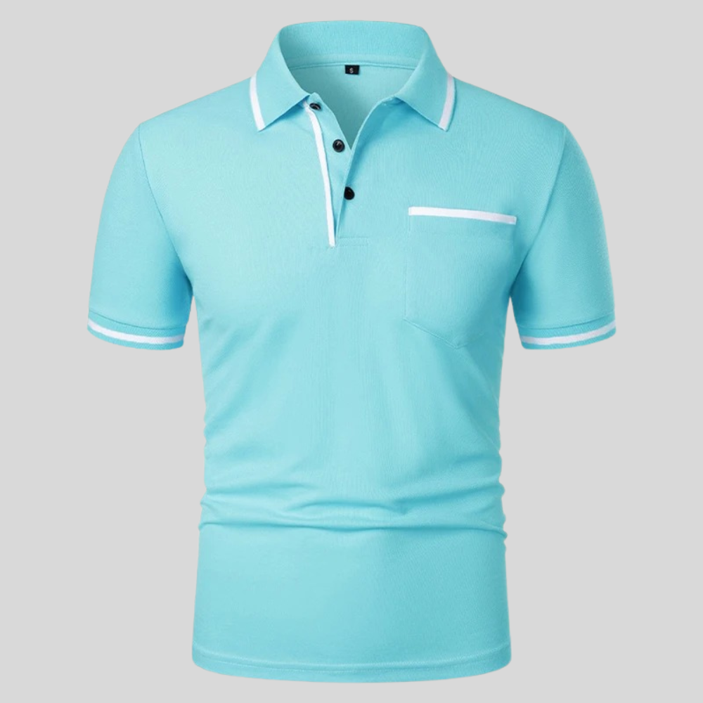 Kortærmet herrepoloshirt med lomme