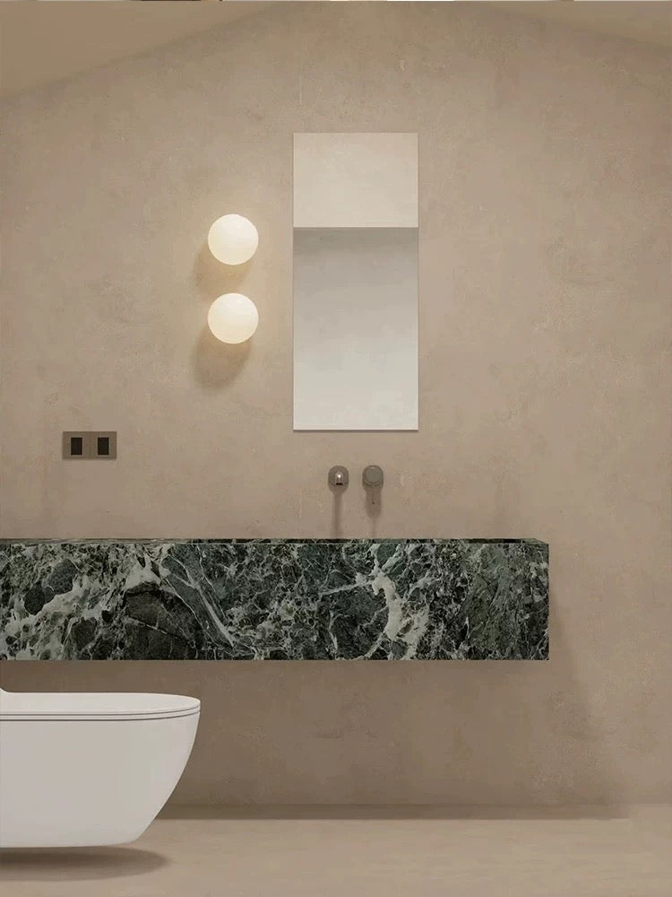 Kugleformet væglampe - Moderne glasvæglampe - Elegant indendørsbelysning