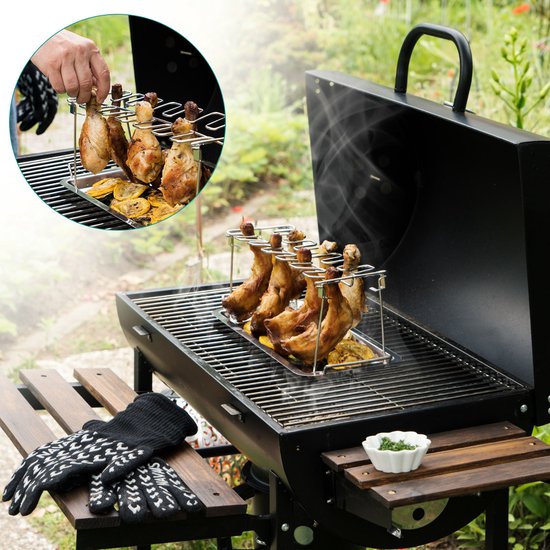 Kyllingelårsholder – Perfekte kyllingelår til grillen