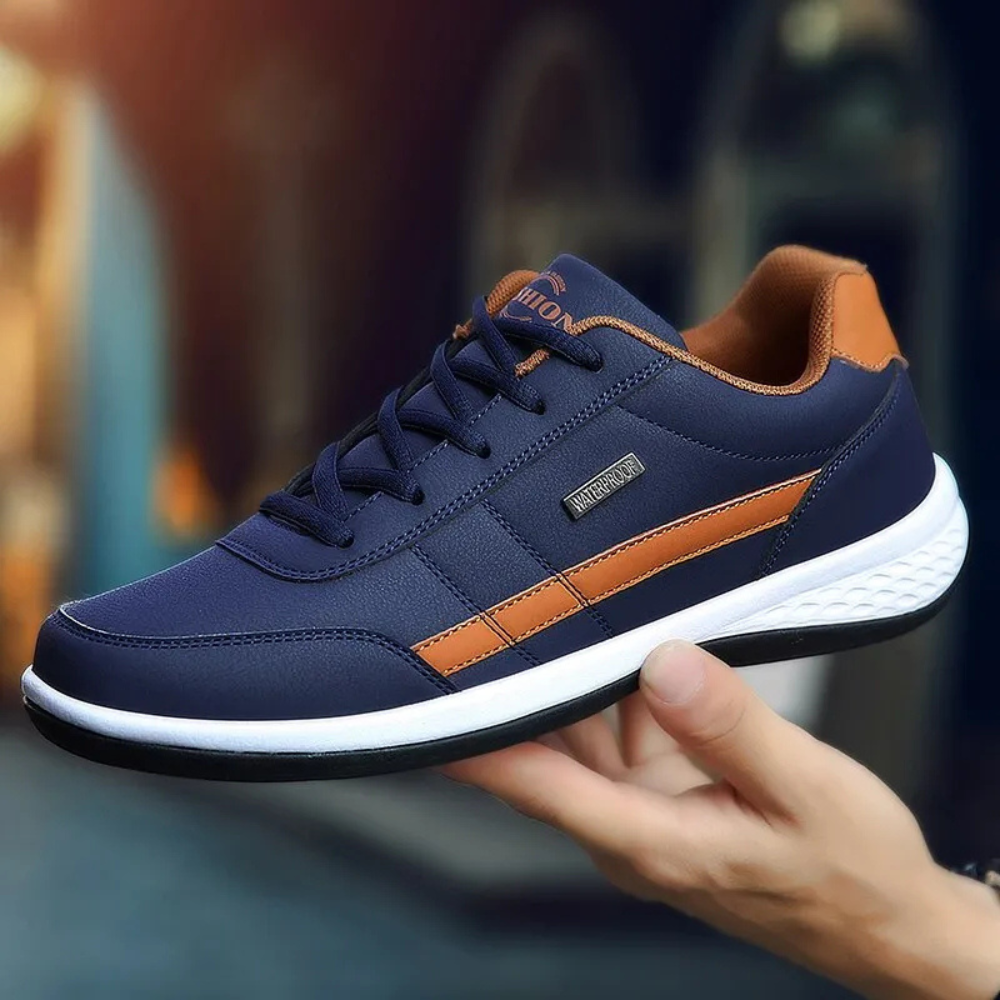 Lædersneakers til mænd designet til balance