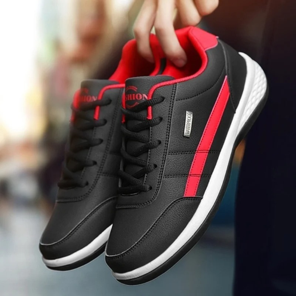 Lædersneakers til mænd designet til balance