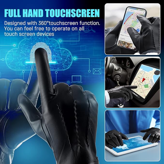 Lærende touchscreen-vinterhandsker
