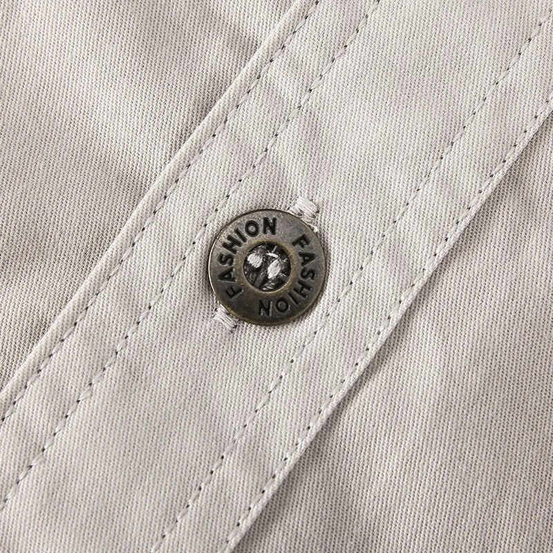 Langærmet button-down-skjorte til mænd