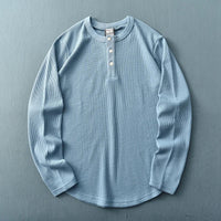 Langærmet henley-t-shirt til herrer