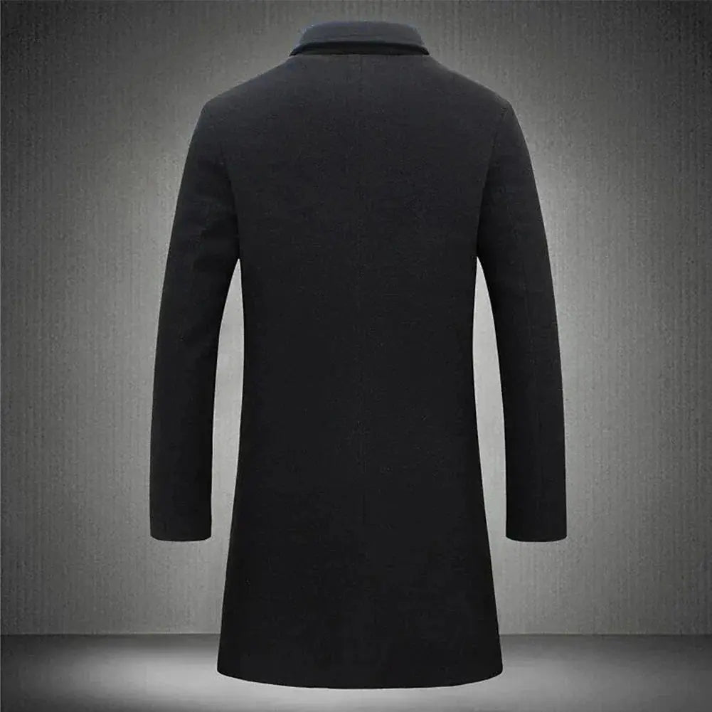 Lang slim fit herrefrakke