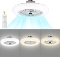 Loftventilator med belysning 80W med fjernbetjening