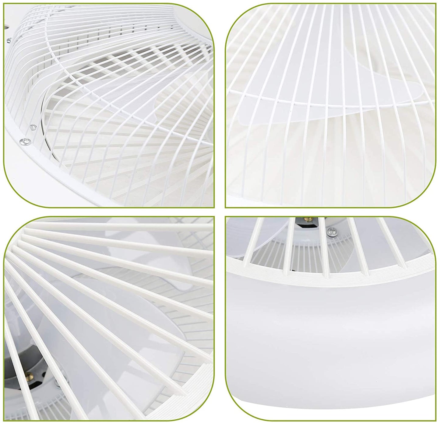 Loftventilator med belysning 80W med fjernbetjening