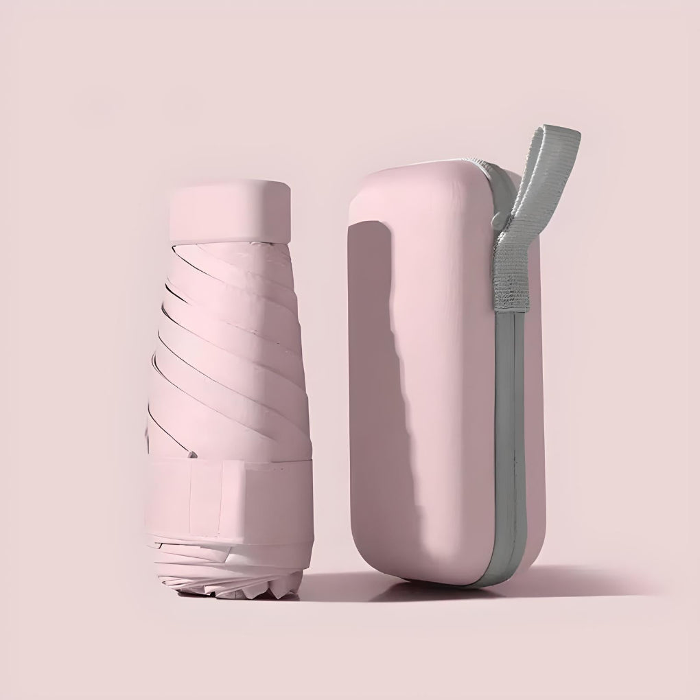 Lommeparaply med vandtæt etui