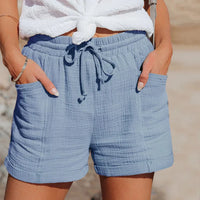 Luftige sommershorts til damer med elastisk talje