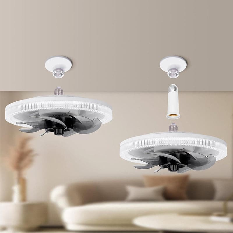 Luksusventilator med lampe