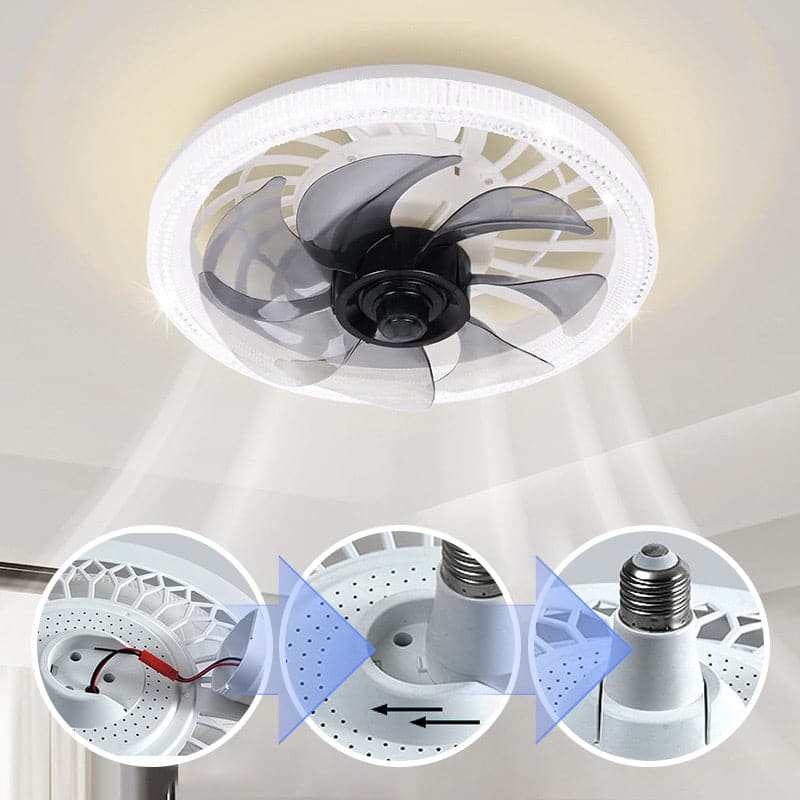 Luksusventilator med lampe