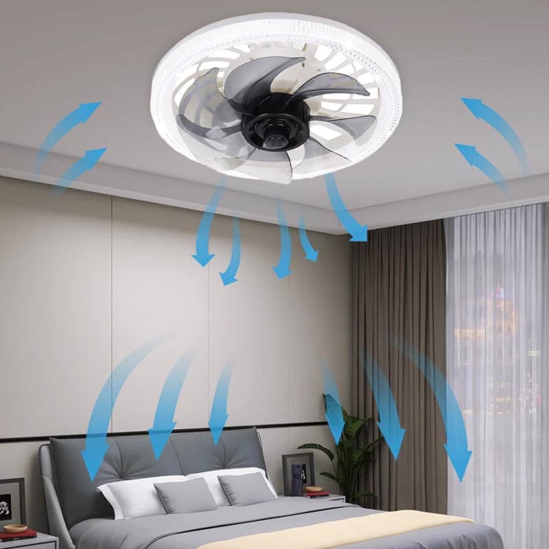 Luksusventilator med lampe