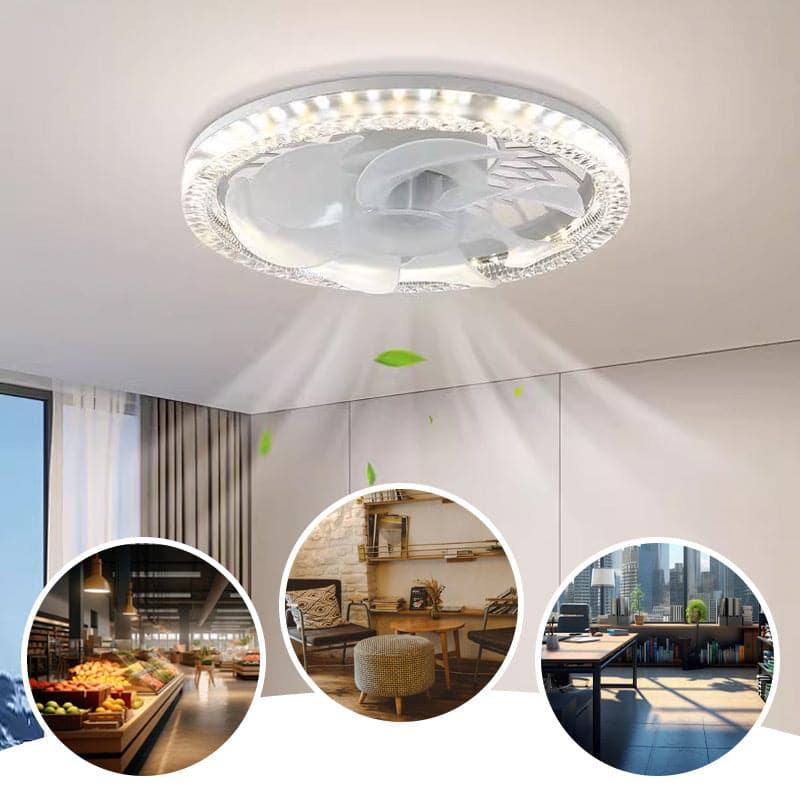 Luksusventilator med lampe