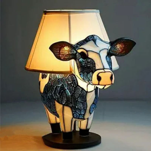 Lysende accentlampe med hunderace til hjemmet