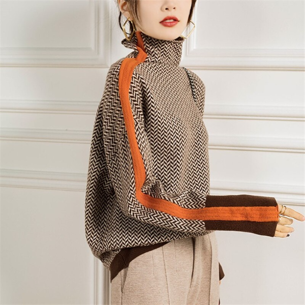 Mønstret sweater