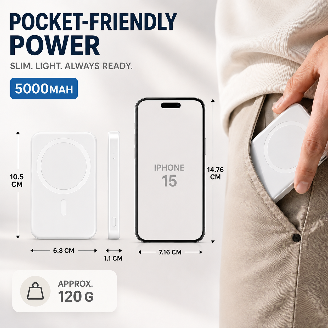 Magnetisk powerbank
