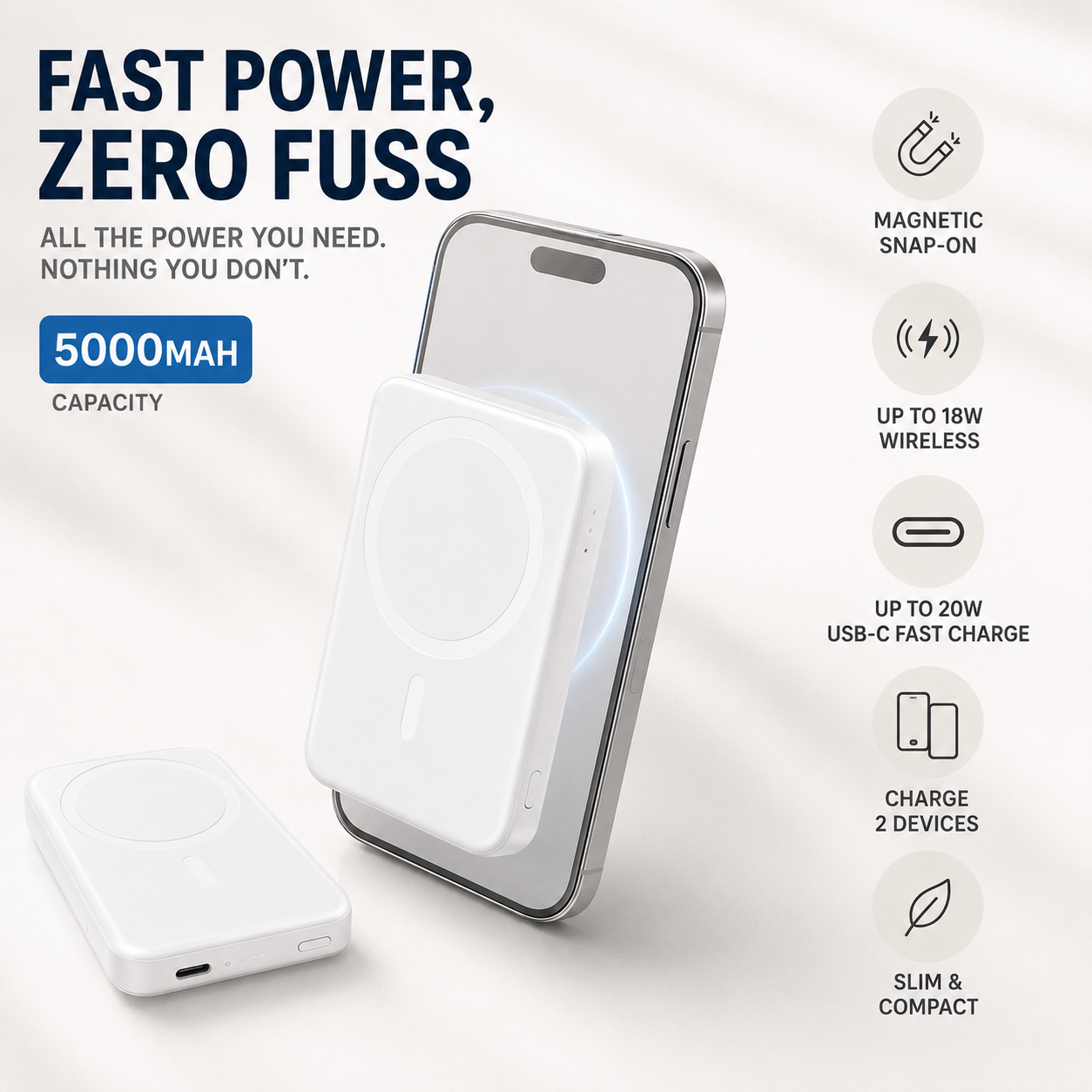Magnetisk powerbank