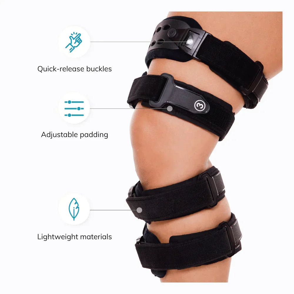 Medicinsk OA-aflastningsknæskinne | Unikompartimentel artroseortose | Varus/valgus-korrektion & ROM-kontrol | Medial & lateral aflastning | Justerbar bevægelsesvinkel
