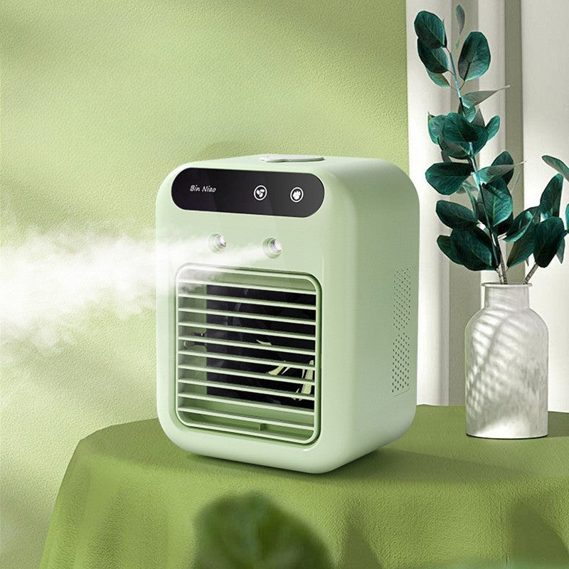 Mini bærbart airconditionanlæg med køle- og befugtningsfunktion