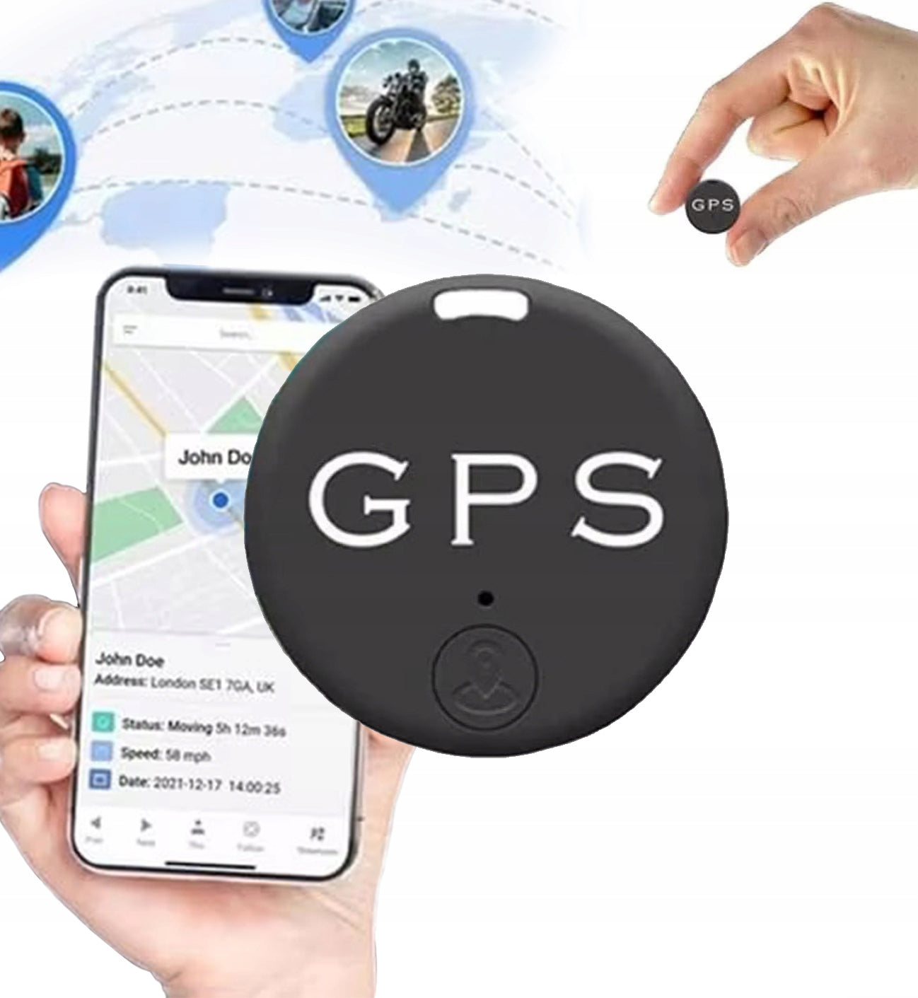 Mini magnetisk realtids-GPS-tracker
