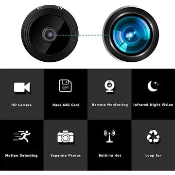 Mini trådløst magnetisk kamera med livestreaming af lyd og video
