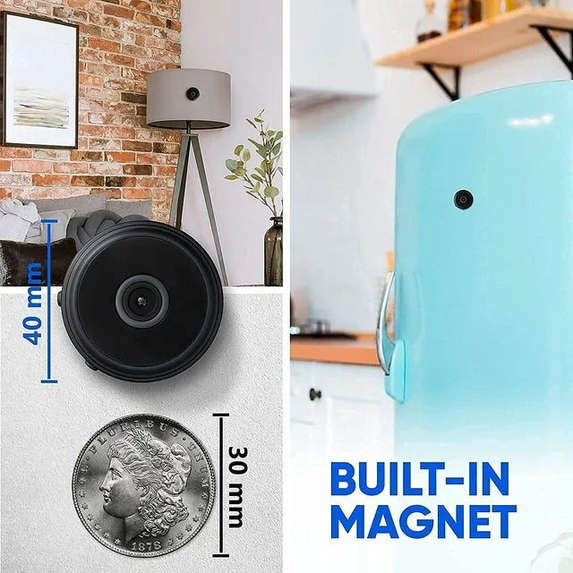 Mini trådløst magnetisk kamera med livestreaming af lyd og video