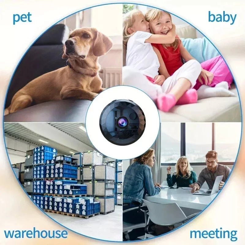 Mini WiFi-kamera: 1080P HD, nattesyn, bevægelsesregistrering
