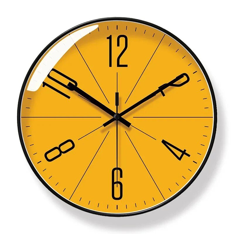Minimalistisk vægur i skandinavisk design