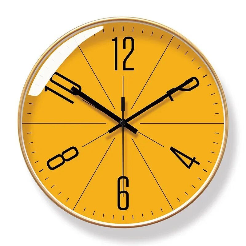 Minimalistisk vægur i skandinavisk design