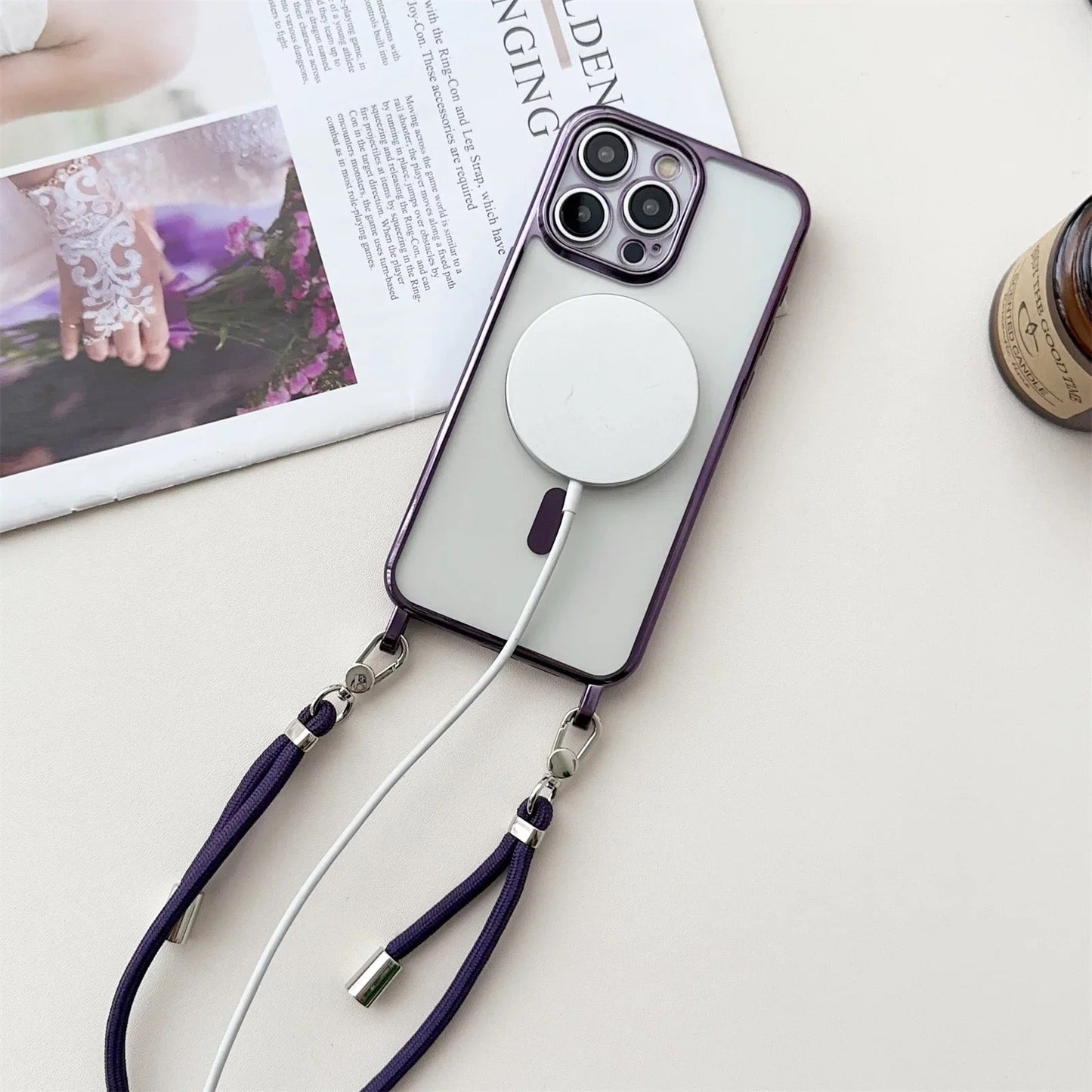 Mobilcover med snor