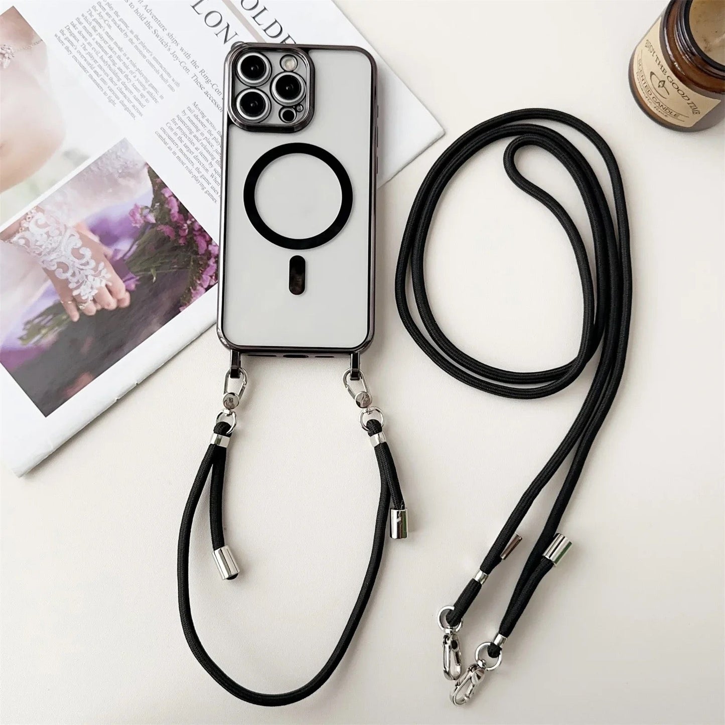 Mobilcover med snor