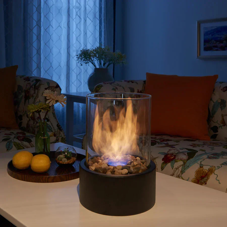 Moderne bærbar pejs - Varm stemning