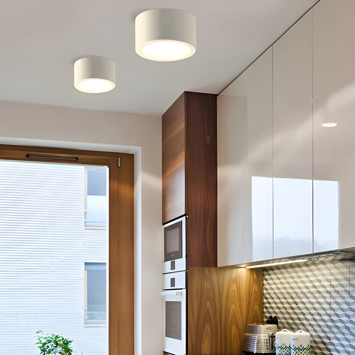 Moderne LED-loftslampe – Rund form & varmt LED-lys | Hyggelig belysning til ethvert rum