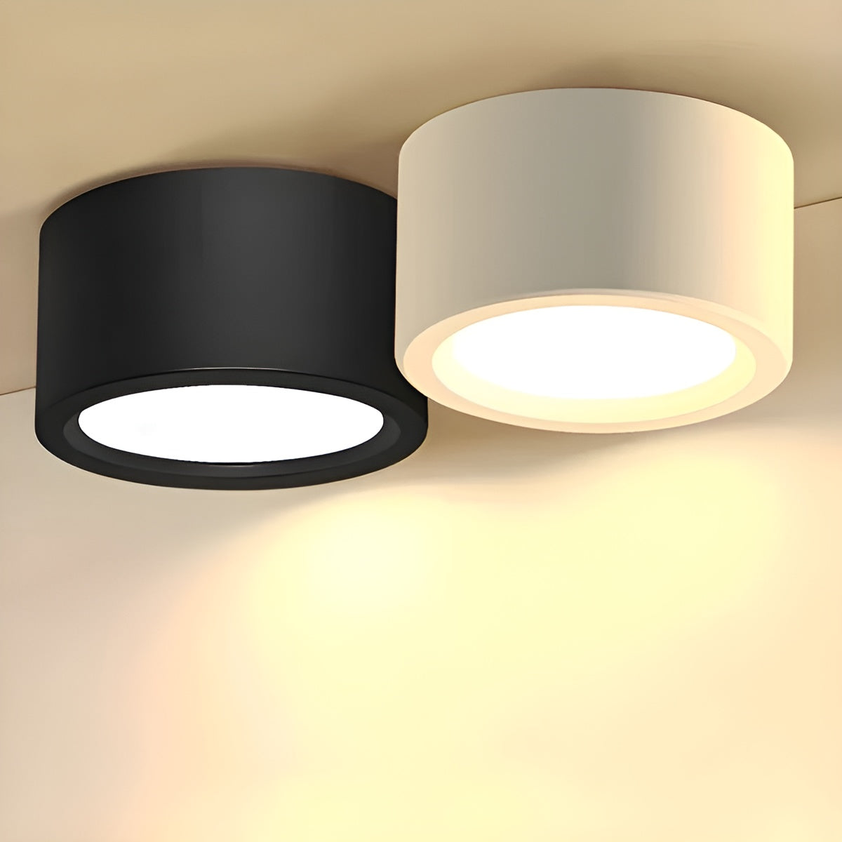 Moderne LED-loftslampe – Rund form & varmt LED-lys | Hyggelig belysning til ethvert rum