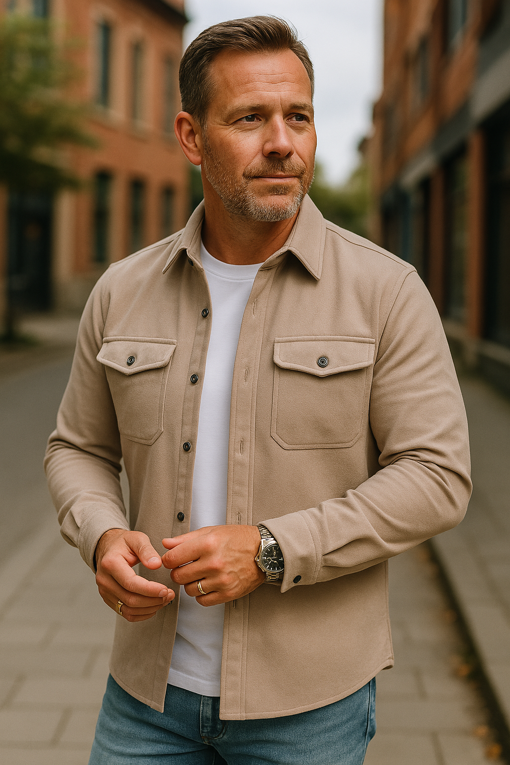 Moderne og stilfuld herreskjorte