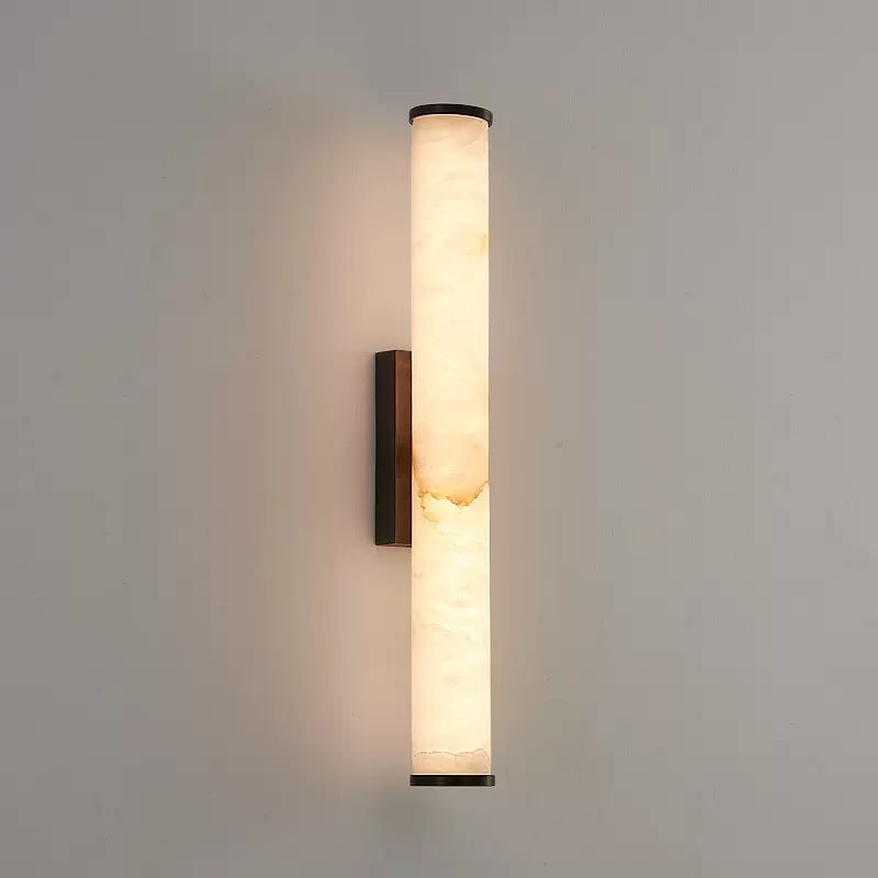 Moderne væglampe - Marmorfinish - Kobberakcentbelysning - Minimalistisk stil