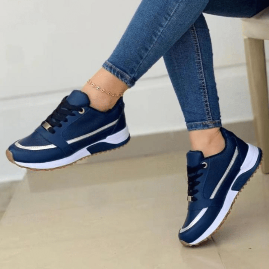 Modesneakers med snørebånd til damer