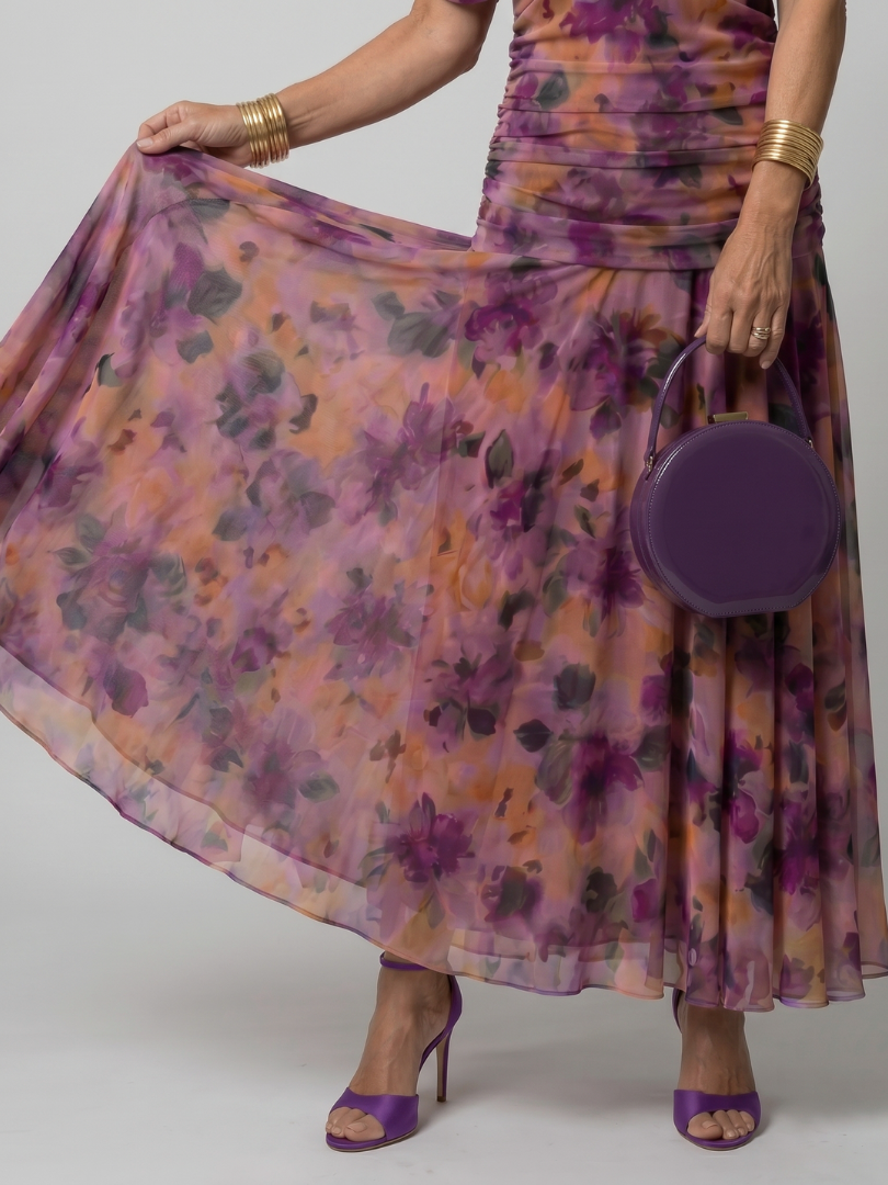 Off-shoulder maxikjole til damer